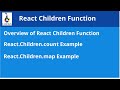 React JS Tutorial 5: React Children Function