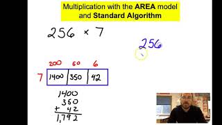 Multiplication with Area Model and Standard Algorithm