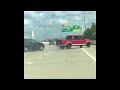 Red Truck Swerves Uncontrollably Causing Accident || ViralHog