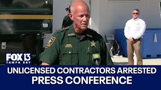 Unlicensed contractor sting leads to nearly 40 arrests in Florida