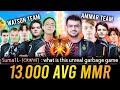 13,000 AVG MMR GAME! - TEAM WATSON vs TEAM AMMAR!