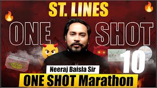 🔥🔥🔥 NDA 1 2024 | ST. LINES \u0026 CONICS | ONE SHOT MARATHON 10 | by Neeraj Baisla Sir  |  #nda12024