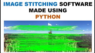 I Made Software for Stitching Image From Python