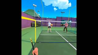 Insane attacks! He got me Racket Club Spinminton #VR #shorts #gaming