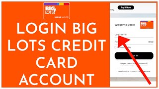 How to Login Big Lots Credit Card Account Online 2023? Big Lot Credit Card Sign In