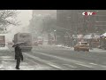 new york city hit by snow as deep as over 30 centimeters