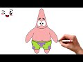 How to Draw Patrick Star From Spongebob SquarePants Easy Drawing Step By Step