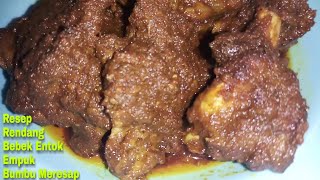 Rendang Bebek Entok Daging nya Empuk Bumbu Nya Meresap