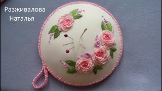 МК. Вышивка игольницы. Часть 3. Сборка. Embroidery. Needle box. Part 3. Assembling.