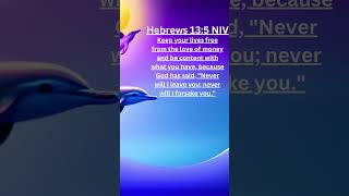 Hebrews 13:5 #shortvideo #godisgood #christianmotivation #verseoftheday