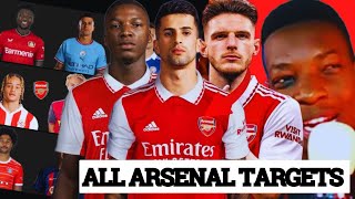 ALL ARSENAL'S BIGGEST TRANFER TARGETS THIS SUMMER RANKED |Arsenal News Now