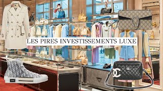 LES PIÈCES DE LUXE QUI NE VALENT PAS LEURS PRIX NEUFS : LES PIRES INVESTISSEMENT !