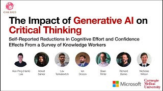 The Impact of Generative AI on Critical Thinking (CHI'25)