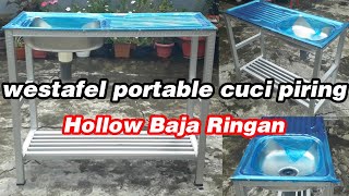 Membuat meja cuci piring dari baja ringan