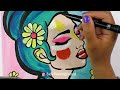 How to Paint a Modern Painting | Acrylic Painting Tutorial Step by Step | Pop Art | Gili