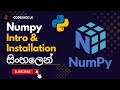 Python Numpy Tutorial 01 |  Introduction & Installation | Sinhala