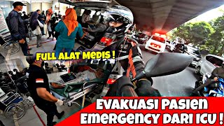 BANTU EVAKUASI PASIEN DARI ICU ! PASIEN FULL ALAT MEDIS !!