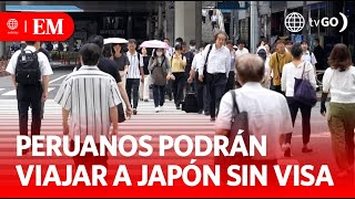 Peruvians will be able to travel to Japan without a visa starting | Edición Mediodía | News Peru