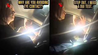 Cop Tries Every Tactic To Get A DUI Test Because Driver Avoids Eye Contact