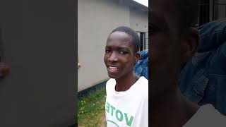 Michael sianungu with his sister at kyawama secondary school in solwezi