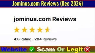 Jominus Com Reviews Consumer Reports:  Check Jominus Is Scam Or Legit? | Product Review