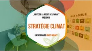 [WEBINAIRE OÏKOS IMPACT] Stratégie climat - Vincent COSSAC