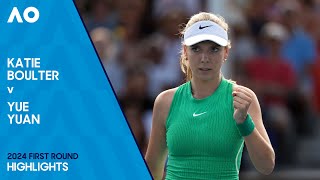 Katie Boulter v Yue Yuan Highlights | Australian Open 2024 First Round