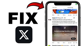 How to FIX Content Warning Adult Content on X (Twitter)