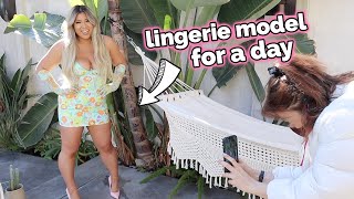 becoming a lingerie model for a day!!