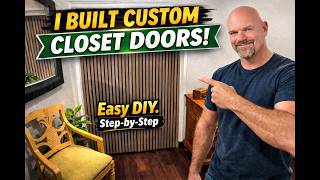 Easy Custom DIY Closet Doors #closetdoors #diy