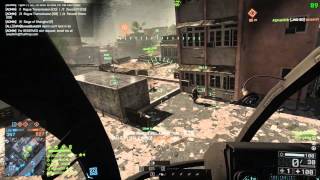 Battlefield 4 92 Killstreak Scout Helicopter Gameplay