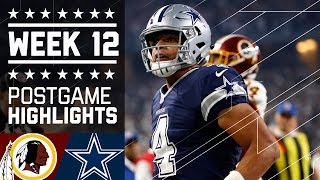 Redskins vs. Cowboys | NFL on Thanksgiving Week 12 Game Highlights