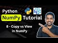 Python NumPy Tutorial 8 - Copy vs View in NumPy Array