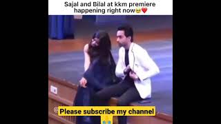 Sajal aly and Bilal abbas khan. He kept her phone in his pocket. Soo cuteee😍 ❤️