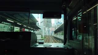 YAMANOTE LINE CABIN VIEW CLOCKWISE, TOKYO-SHINAGAWA (27.08.2024)