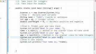 Eclipse - Taking inputs Scanner class