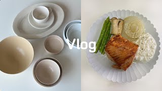 SUB) Life in Seoul | Unboxing My New Tableware | Simple Weekend at Home Cooking | Gwanaksan Vally