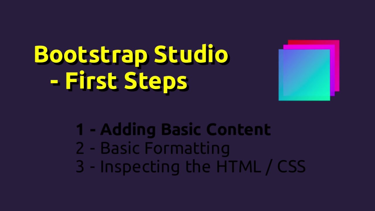 Bootstrap Studio - Adding Basic Content - YouTube