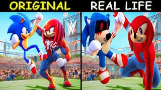 SHIN SONIC vs KNUCKLE Spiderman! - Sonic The Hedgehog 3 Animation | Original vs Plush Toys