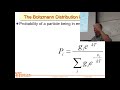 Boltzmann distribution, partition function, and internal energy L2 4449