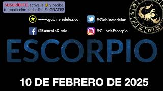 Horóscopo Diario - Escorpio - 10 de Febrero de 2025.