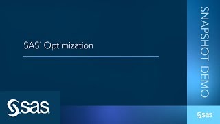 SAS Optimization Demo