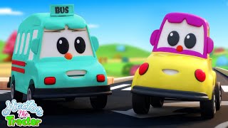 Wheels on the Bus + Collection of Best Hector the Tractor Nursery Rhymes and Vehicle Songs