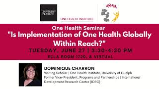 OHI Seminar | Dr Dominique Charron | June 27 2023