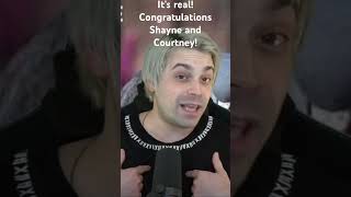 Damien confirms, it’s real! Congrats Shayne and Courtney! #smosh #wedding