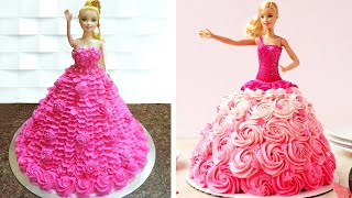 Top 3 Barbie Doll Cake Decorating Ideas for Birthday Baby Girls | Easy Princess Cake Decorating #1