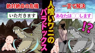 【ゆっくり解説】無限ループしてしまう罠 人喰いワニのパラドックス 自己言及の矛盾から抜け出すためには・・・