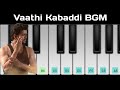 Master - Vaathi Kabaddi | Easy Piano Tutorial | Ghilli Bgm Remix