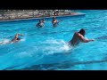 avi the aquaman bench running in the pool race jason momoa who