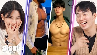 Korean Guy and Girl react to Guy.exe Tiktok for the first time!! (Hot guy compilation!!)